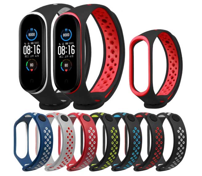 Mi Band 5 için Bakeey-İki tonlu kayışlar