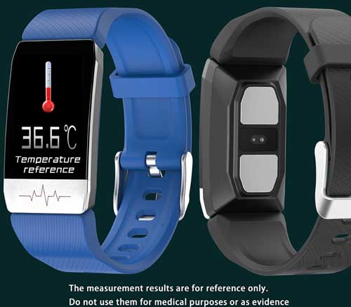 Bakeey T1 Smartband – Termometre ve EKG Sensörüne Sahiptir