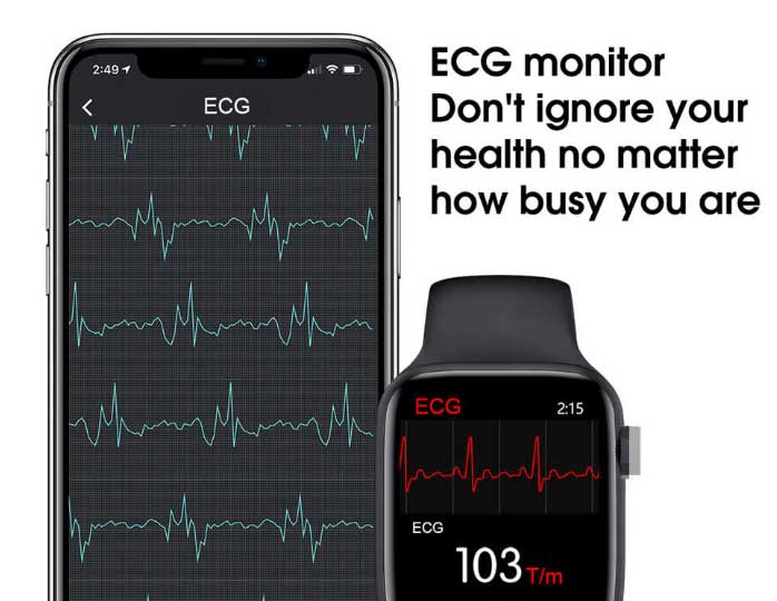 IWO-W46-akıllı saat için EKG monitörü