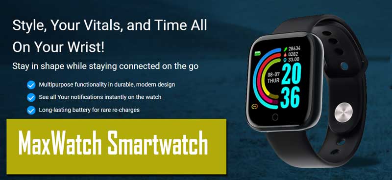 maxwatch akıllı saat özellikleri