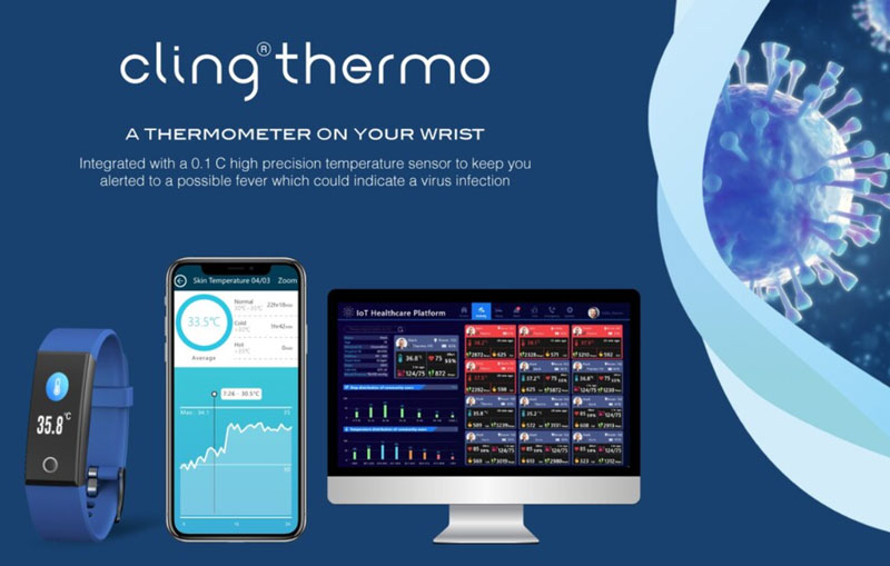 Cling-Thermo,-Medtech-akıllı saat
