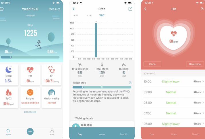 iOS için WearFit 2.0 uygulaması