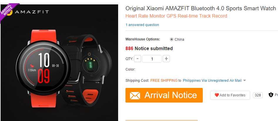 XIAOMI AMAZFIT Akıllı Saat 1