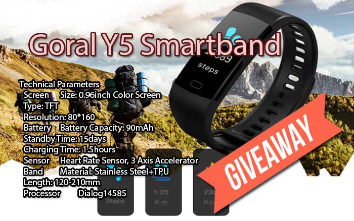 Young Series Smartband -Goral Y5 Uluslararası Hediye!