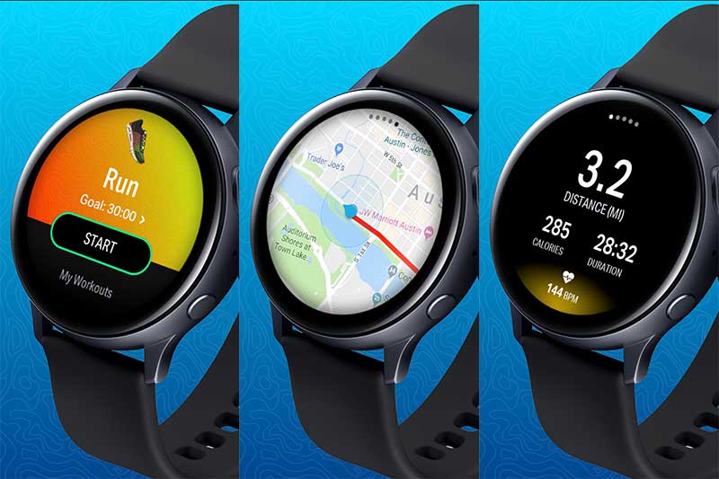 Galaxy watch aktif 2 için mapmyrun