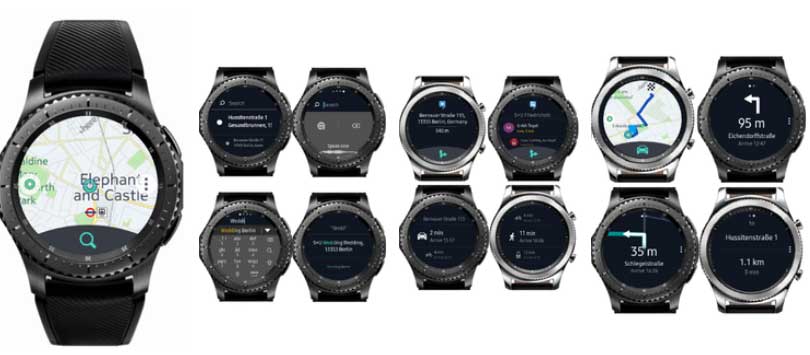 Galaxy Watch Active için HERE WeGo uygulaması