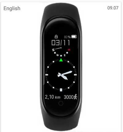 Mi Band 4 için analog saat yüzü