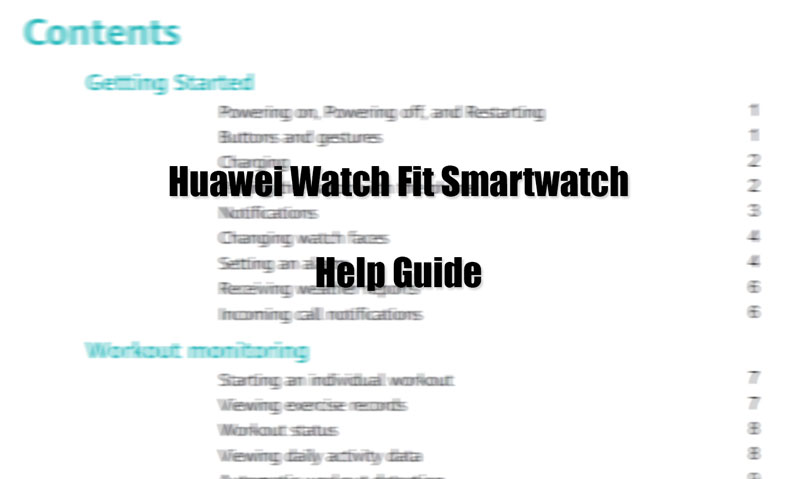 Huawei-Watch-Fit-yardım kılavuzu