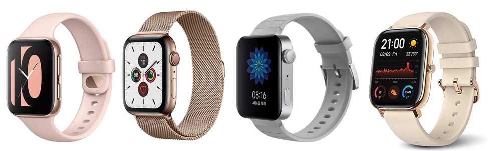 Özellikler Karşılaştırma Oppo Watch, Apple Watch, Mi Watch ve Amazfit GTS