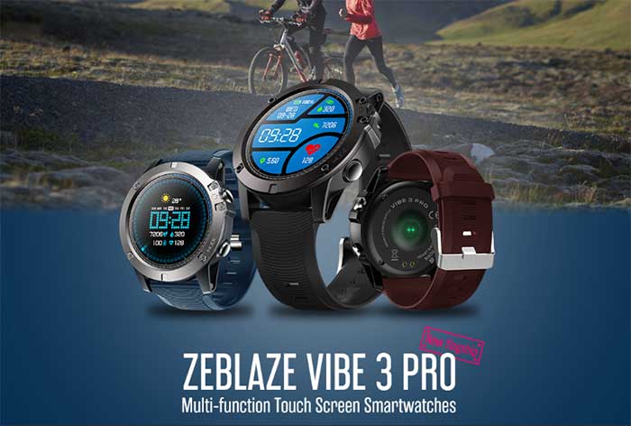 Zeblaze Vibe 3 Pro Çok İşlevli Akıllı Saat şimdi Banggood.com'da